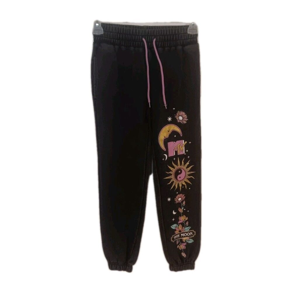 MTV Celestial Vintage Style Graphic Jogger Lounge Pants Women's XS